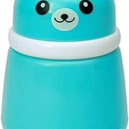 Beta Beti Baby Powder Puff Box – Bear Design | 4 Pax Parrot Characters Stickers for Baby | Refillable Dispenser with Soft Applicator for Newborns & Infants | Compact & Travel-Friendly Containr (Turquoise)-picture-29