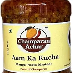 Champaran Achar Aam Ka Kucha 250 gm | Grated Mango Pickle | Homemade & Traditional | Taste of Champaran | Spicy & Tangy | No Preservatives image 1