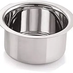neelam Stainless Steel 7 22G Flat Bottom Tope, 350 ml, Silver,Standard-picture-45