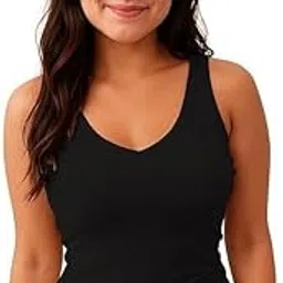 fashiol Women's V-Neck Padded Camisole – Fleece line, Stretchable and Supportive Cozy, Thermal Innerwear for Cold Weather Tank Top-picture-28