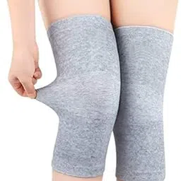 New Vastra Lok - Grey Color Woolen Leg Warmer Knee Warmer Woolen Knee Cap for Men and Women 2 Pair-picture-21