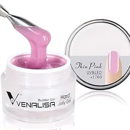 Venalisa 15ml Nail Extension Builder Hard Jelly Gel nail art french nail DIY gum Poly Nail Gel hard jelly builder nail extend gel (1703_Thin Pink)-picture-46