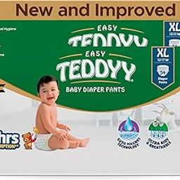 TEDDYY Baby Easy Extra Large Diaper Pants 108 Count (Pack of 2), 12-17 kgs, 12 hrs Leak Protection, Anti - Bacterial-picture-41
