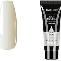 Limegirl Milk White Poly Nail Gel Finger Extension Nail Art Design Acrylic Gel Varnish hybrid 15ML Poly Extension Nail Gel Polish (LG-15ml-PGP06)-picture-33