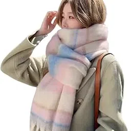crosskulture Women’s Winter Wool Scarf – Oversized Soft Warm Scarf Neck Wrap with Tassels, 210x40cm-picture-10