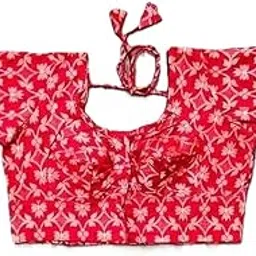 nil ethnic center Women’s Round Neck Pure Cotton Readymade Saree Blouse – Half Sleeve Stylish Designer Blouse-picture-26