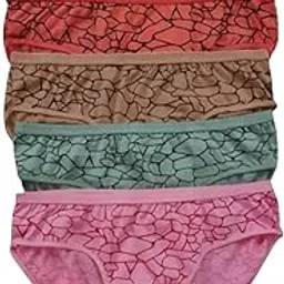 nurevvilla Women's Cotton Blend Spider Print Panty Soft Breathable Comfortable Underwear with Elastic Waistband and StretchableNE-119-picture-13