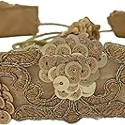 shoppingover gold glitter sequins belt for women maggam work kamarband kamarbelt vaddanam-picture-40