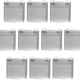 FOMIYES 10pcs Fake Nail Storage Box False Nail Tips Transparent Storage Box Empty Spaces Storage Case Container Nail Art Organizer Box for Fingernail Nail Accessories-image-2