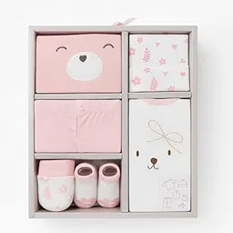 6 pcs Baby Gift Set (Pink)-picture-34