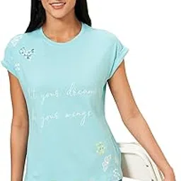 dreamz by pantaloons Women's Regular Fit Blouse (110147510006_Aqua Sky 2XL)-picture-54