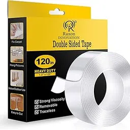 Raxon Innovation Double Sided Tape Heavy Duty - Multipurpose Removable Traceless Mounting Adhesive Tape for Walls，Washable Reusable Strong Sticky Strips Grip Tape-picture-13