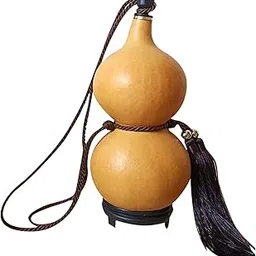 THE STYLE SUTRA Gourd Bottle with Base with Lid Gourd Shape Drink Bottle Jug for Boating-image-50