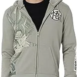 free authority Dragon Ball Z Printed Regular Fit Hoodie for Young Men-picture-35