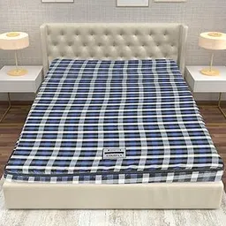COLOFLY Blue & White 3 Inch Soft Pu Foam Mattress (72X36X3)-picture-22