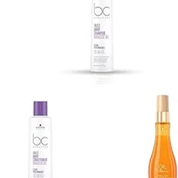 Schwarzkopf Professional Bonacure Frizz Away Shampoo, Conditioner & Ultime Argan Finishing Oil-image-29
