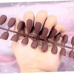 STYLEHEAVEN 24Pcs DIY Charmful Art Natural Matte Nails Tips Press On Patch for Nail Art Light Brown|Health & Beauty|Nail Care, Manicure & Pedicure|Manicure/Pedicure Tools & Kits-picture-45