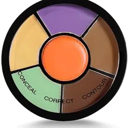Bikaso 6in1 Makeup Palette Concealer for Dark Circles, Blush and Highlighter Palette, Oil Control Pro Concealer for Face Makeup, Conceal Correct & Contour for All Skin Types-picture-32