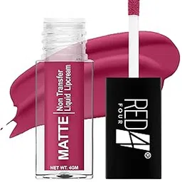 RED 4 Matte Non-Transfer Liquid Lipcream, Long Lasting, 4g (138, 4g)-picture-41