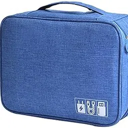 STACKRAID Electronics Accessories Organizer Bag, Universal Carry Travel Gadget Bag for Cables, Plug and More, Perfect Size Fits for Pad Phone Charger Hard Disk - (Multicolour)-picture-22
