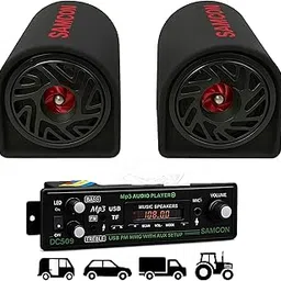DC509 Car Audio System with 8-Inch Speakers, MP3 USB FM Player, Bass Booster, LED Display, Music Control Panel for Vehicles-picture-10