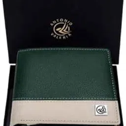 antonio valeria Jake Green/Sand Leather Wallet for Men-picture-58