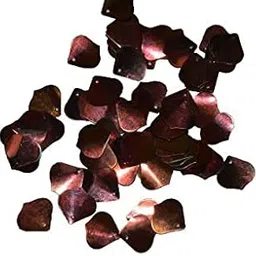 The Design Cart 14x14 mm Dark Pink Petal 1 Hole Sequins for Home Decor, Embroidery Material, Fancy Dress Making, Scrapbooking, Gift Decorating, Art Craft DIY Pack of 100 Gram-picture-35