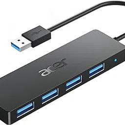 Acer USB Hub 4 Ports for Laptops, Multiple USB 3.0 Hub Extension Adapter, Type A Splitter Compatible for PC, Windows, Linux, Acer PC, and More-picture-33