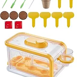 Plant Starter Trays Plant Starting Trays for Home Gardens Greenhouse Growing Yellow-picture-46