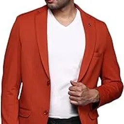 showoffff SHOWOFF Men's Black Slim Fit Single Breasted Blazer-EX-3011_Black-picture-29