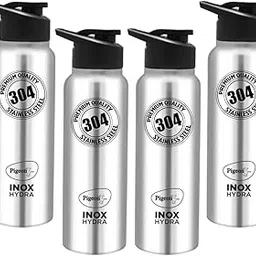 Pigeon by Stovekraft Inox Hydra 900 ml Bottle (Pack of 4, Black, Steel/Chrome, Steel)-picture-49