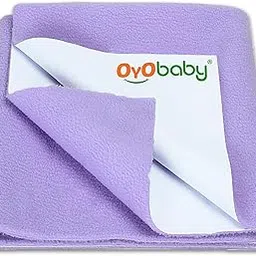OYO BABY - Quickly Dry Super Soft Waterproof and Reusable Mat/Underpad/Absorbent Sheets/Mattress Protector (Medium, OYO BABY Purple)-picture-13