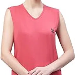 mack jonney VIMAL JONNEY Regular Fit Cotton Solid Gym Vest for Women-V_SL_ANTHRA_001-P-picture-12