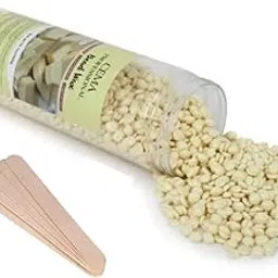 Cema Hard Wax Beans,Hair Removal Full Body Brazilian Bikini Beads for Stripless Body Waxing at Home with free spatula, 400 gms Jar (400 Grams, White)-picture-17