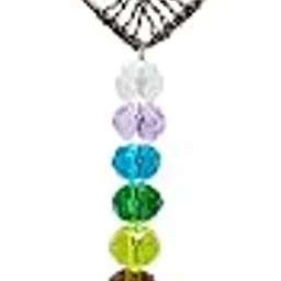 Healing Crystal Decor Tree of Life Car Hanging Accessories Suncatcher with Wings 7 Chakras Window Wall Hanging Decor Meditation Ornaments Home Decoration-picture-23