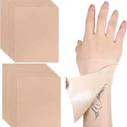 40 Pcs Tattoo Cover Up Patch, Silicone Sheet for Scar, Easy to Use White skin tone Silicone Scar Sheets Waterproof Cover Up Tape Breathable Scar Patches Ultra Thin Invisible Patch Concealer Sticker-image-94