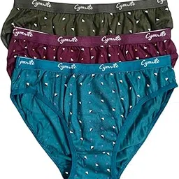 cymrite Cotton Printed Panty Set for Women | Briefs Hipster Womens | Ladies Panty Combo | Soft Comfortable Skin Friendly Panties | Underwear Brief Pack of 3-picture-35
