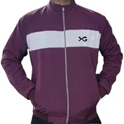 yung gun Men's & Boy's Full Sleeves Windcheaters Rice Knit Inside For Winter Wear Zipper Jacket Windcheaters image 1