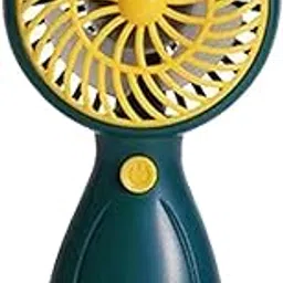 UJEAVETTE Portable Handheld Fan Desk Cartoon Small Hand Fan for Camping Outdoor Indoor-image-1