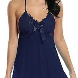 xs and os Women's Blended Solid Midi Babydoll-picture-29