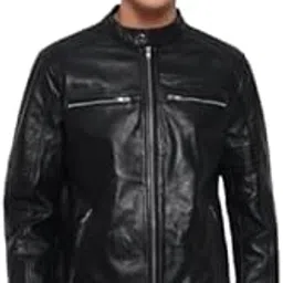mahetri Phantom Black Leather Bomber Jacket for Men | Full Sleeve | Latest Stylish Jacket For Men | Winter Wear Rider Jacket for Everyday Wear-picture-55
