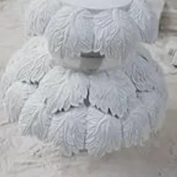 KGN Elegant Grey Marble Carved Water Fountain: Handcrafted Outdoor Decorative Fountain for Gardens and Patios, Exquisite Design for Relaxing Ambiance and Sophisticated Landscape Enhancement|KGNMBLRJ53-image-54