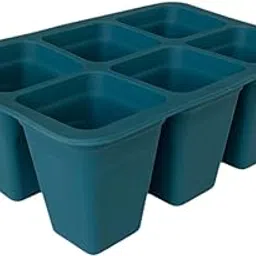 THE STYLE SUTRA 11 Pieces Seed Starter Trays Silicone for Hydroponic Vegetables Fruit Indoor Dark Green | Home & Garden-picture-11