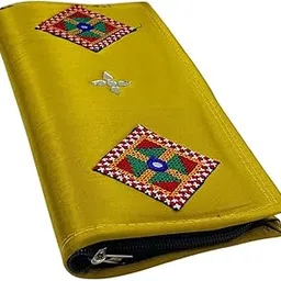 Silk Clutch Bag for Women – Hand Embroidered Wallet with Glass Work | Festive Smart Purse for Rakhi, Wedding & Gifting | Elegant Ethnic Hand Clutch-image-70