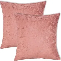 DREAMY URBAN Cushion & Decorative Cushion Covers Set | 16x16 Inch (40x40 cm) | Set of 2 Inserts + 2 Dusty Pink Covers | Throw Pillows for Sofa, Bed, Chairs | Soft, Durable, Eco-Friendly, Hidden Zipper-picture-12