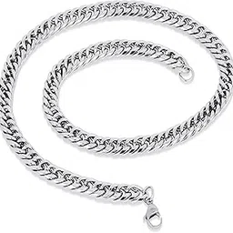 fashion frill Elegant Stainless Steel Chain Necklace For Men Boys Jewelry-picture-55