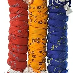 Nakoda Creation Cotton Blend Printed Women Dupatta (Printed Pack Of 3-Red,Yellow,Carbon) - BZ45282-picture-44