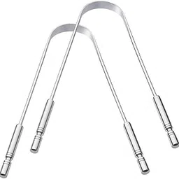 Stainless Steel Tongue Cleaner, Set of 2, Metal Tongue Scraper with Ergonomic Grip Handles, Smooth Edges, Travel-Friendly Oral Care Tool (2)-image-84