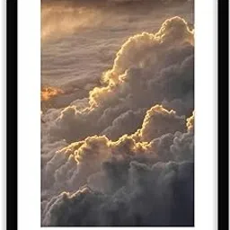 COLOSSAL ART HOUSE Nature Poster Frame for Home and Office Wall Decoration - Portrait, Wall Display (Black, 13x17 Frame with Art Print) image 1