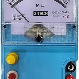 Analogue Insulation Tester, 1000V/200M Ohm BOP, with Test Leads and Carrying Case, BATTERY OPERTAED, SOLD BY TECHNO INSTRUMENTS, BANGALORE-picture-23